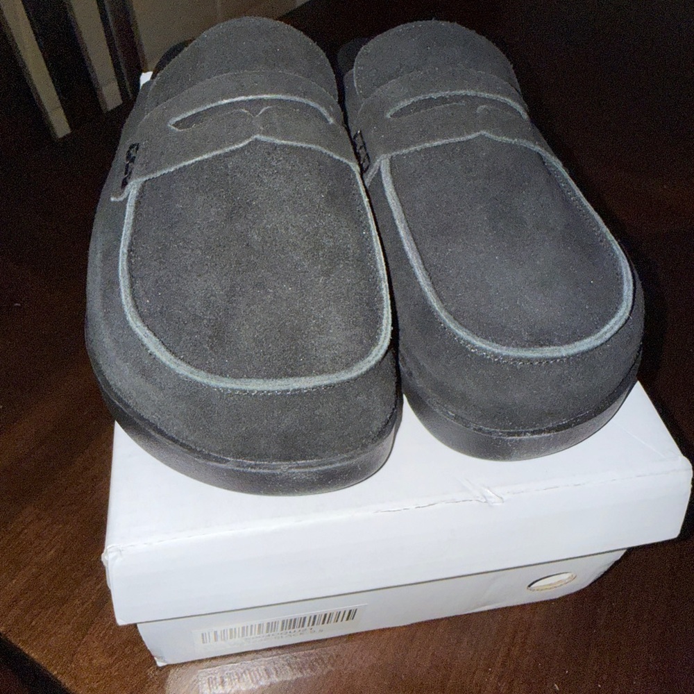 Men's Black Suede Loafers